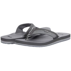 Sanuk Men Ziggy Soft Top Beach Pool Summer Flip Flop Sandals Size US 8 Grey